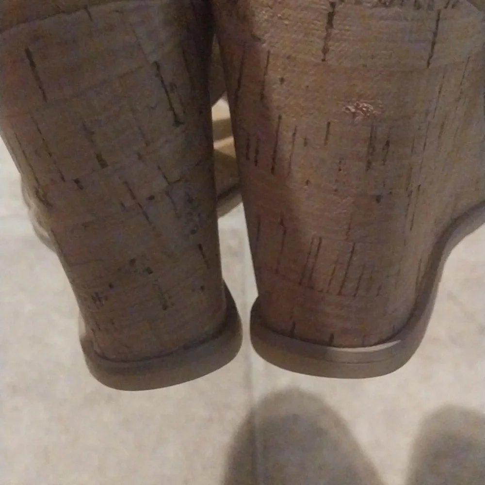 Kork Stretch Wedge Heels Size 8